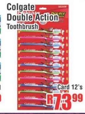 Devland Cash And Carry Colgate Double Action Toothbrush Card 12's offer