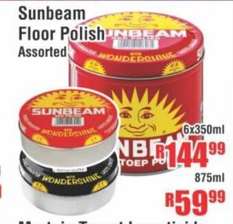 Devland Cash And Carry Sunbeam Floor Polish Assorted 6x350ml offer
