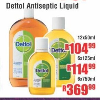 Devland Cash And Carry Dettol Antiseptic Liquid 12x50ml offer