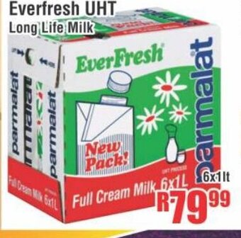 Devland Cash And Carry Everfresh UHT Long Life Milk 6x1lt offer