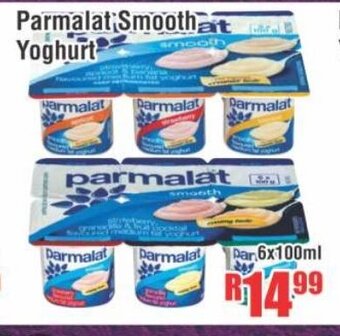 Devland Cash And Carry Parmalat Smooth Yoghurt 6x100ml offer