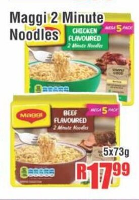 Maggi 2 Minute Noodles 5x73g
