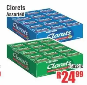 Clorets Assorted 60x2's