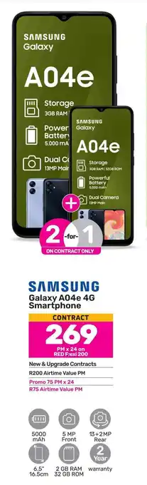 Game SAMSUNG Galaxy A04e 4G Smartphone CONTRACT offer