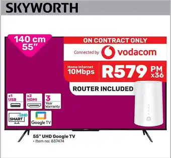 Game SKYWORTH 55" UHD Google TV CONTRACT offer