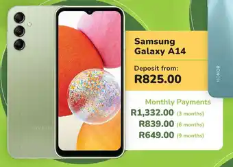 Game Samsung Galaxy A14 offer