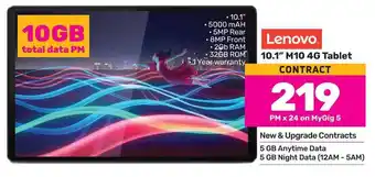 Game Lenovo 10.1" M10 4G Tablet CONTRACT offer