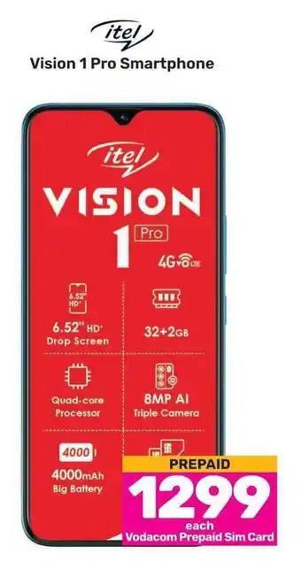 Game itel Vision 1 Pro Smartphone PREPAID offer