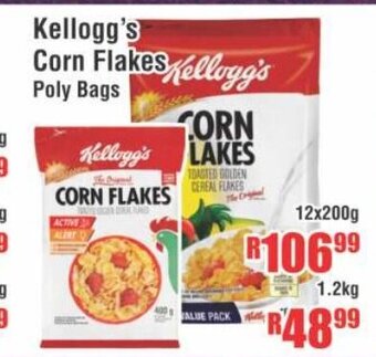 Devland Cash And Carry Kellogg's Corn Flakes Poly Bags 12x200g offer