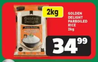 Usave GOLDEN DELIGHT PARBOILED RICE 2kg offer