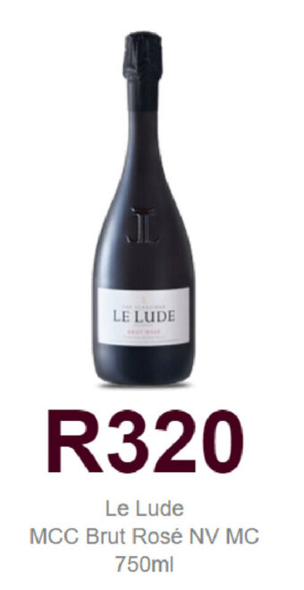 Pick n Pay Liquor Le Lude MCC Brut Rosé NV MC 750ml offer