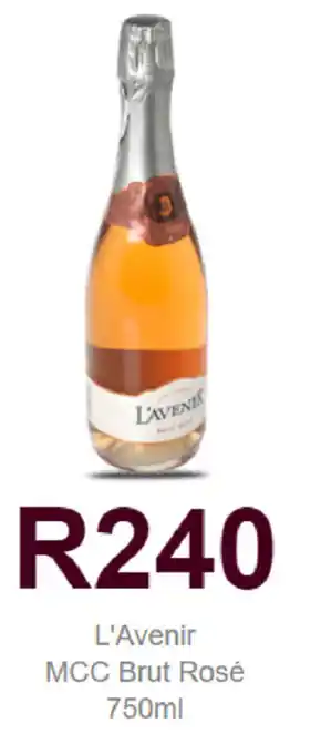 L'Avenir MCC Brut Rosé 750ml