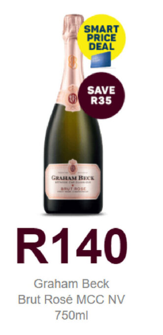 Graham Beck Brut Rosé MCC NV 750ml