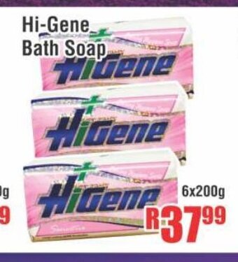 Devland Cash And Carry Hi-Gene Bath Soap 6x200g offer