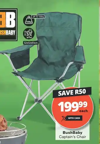 Checkers Bush Baby Captain's Chair offer