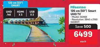Makro Hisense 126 cm (50") Smart UHD TV offer