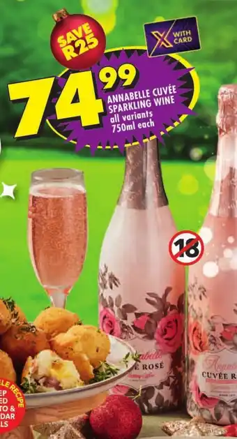 ANNABELLE CUVÉE SPARKLING WINE all variants 750ml each