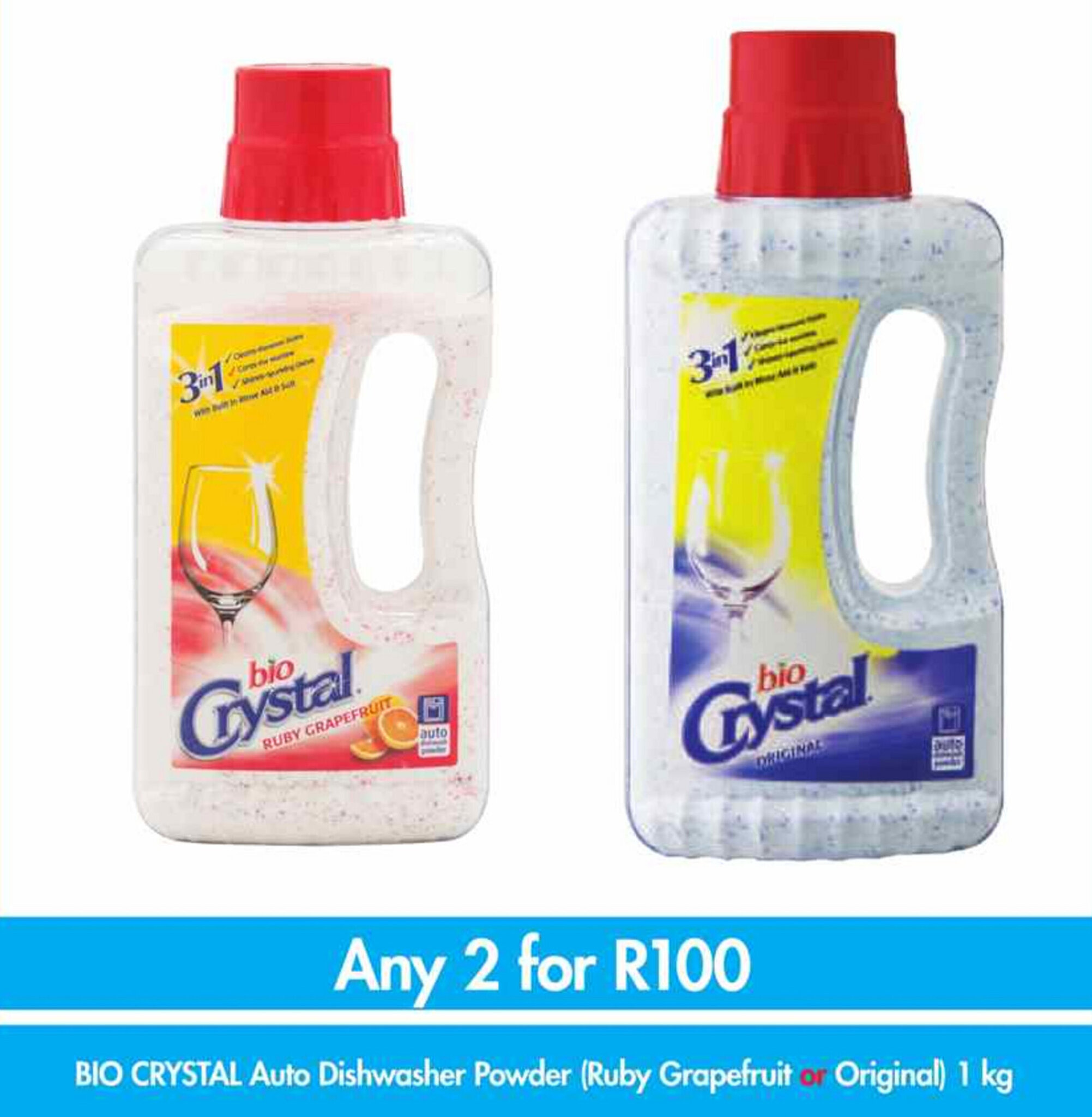 Bio Crystal Auto Dishwasher Powder 1kg offer at Makro’s liquor