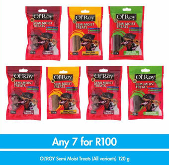 Ol'Roy Semi Moist Treats 120g