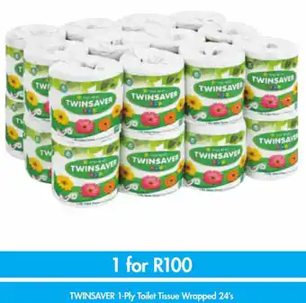 Twinsaver 1-Ply Toilet Tissue Wrapper 24's