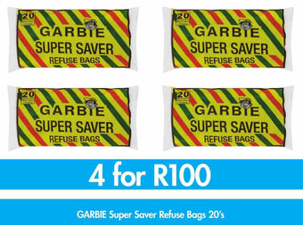 Garbie Super Saver Refuse Bags 20's