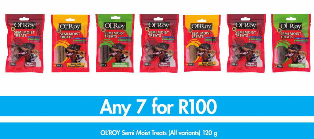 Makro’s liquor Ol'Roy Semi Moist Treats 120g offer