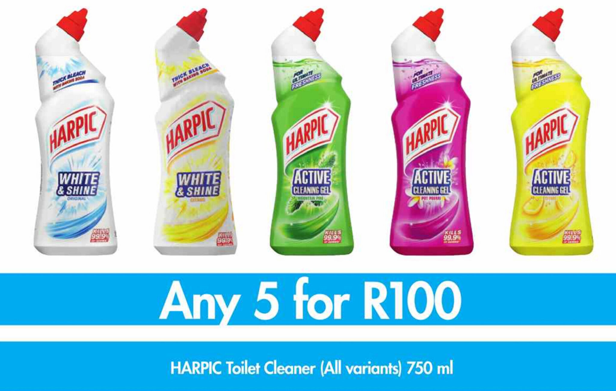 Harpic Toilet Cleaner 750ml offer at Makro’s liquor