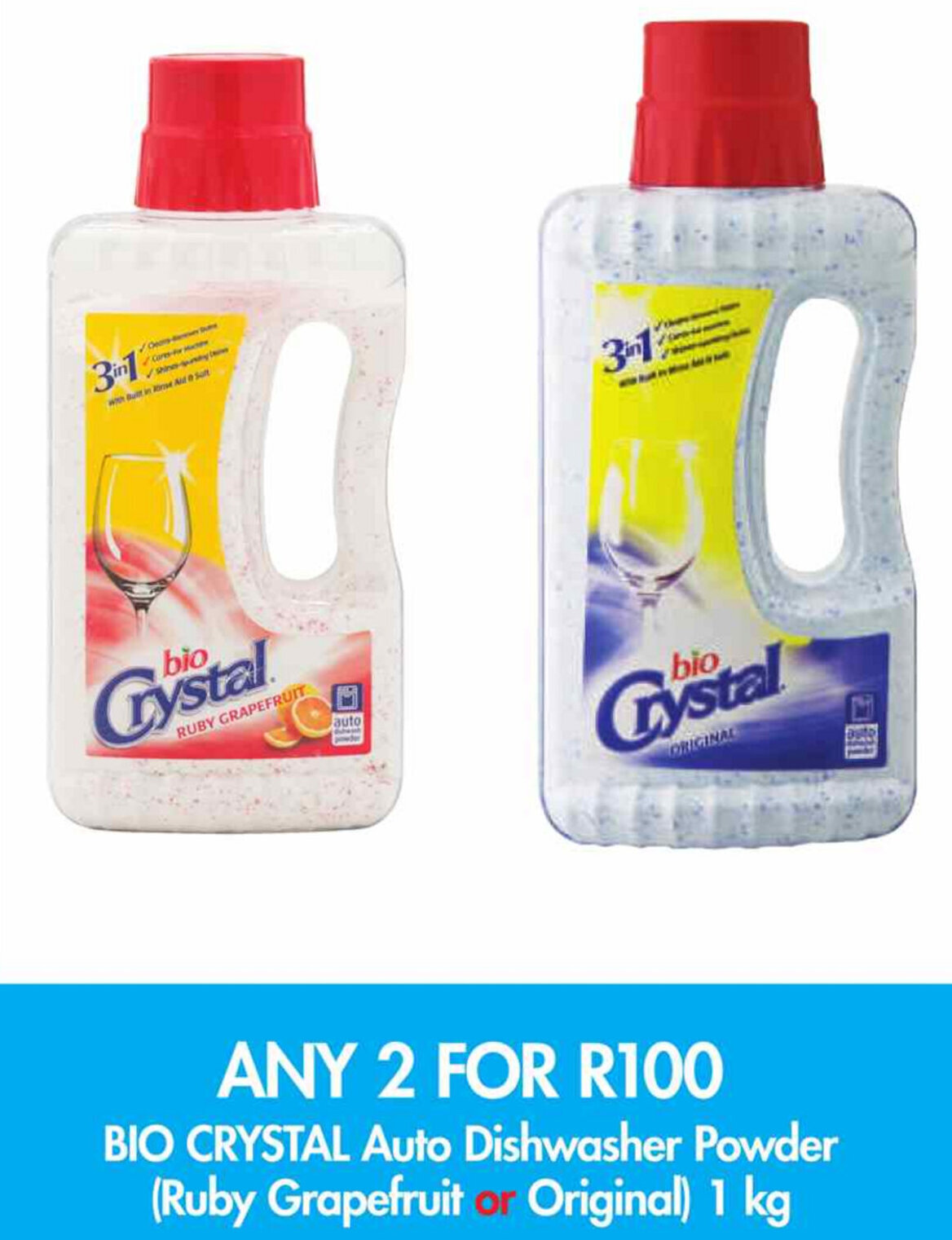 Bio Crystal Auto Dishwasher Powder 1kg offer at Makro’s liquor