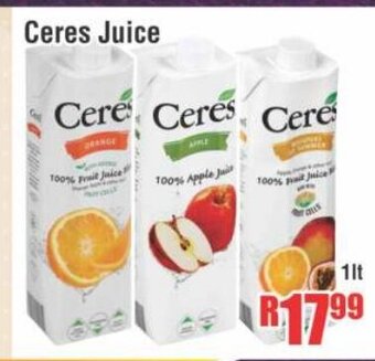 Devland Cash And Carry Ceres Juice 1lt offer