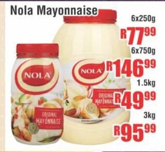 Devland Cash And Carry Nola Mayonnaise 6x250G offer
