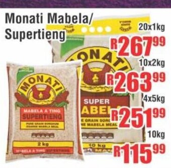 Devland Cash And Carry Monati Mabela / Supertieng 20x1kg offer