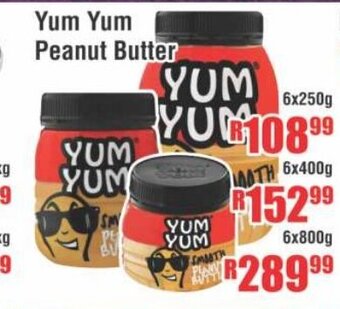 Yum Yum Peanut Butter 6x250g