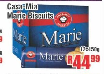 Devland Cash And Carry Casa-Mia Marie Biscuits 12x150g offer