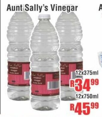 Aunt Sally's Vinegar 12x375ml