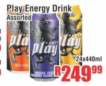 Devland Cash And Carry Play Energy Drink Assorted 24x440ml offer
