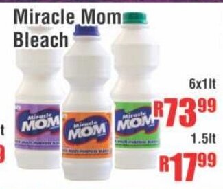 Devland Cash And Carry Miracle Mom Bleach 6x1lt offer
