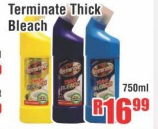 Devland Cash And Carry Terminate Thick Bleach 750ml offer
