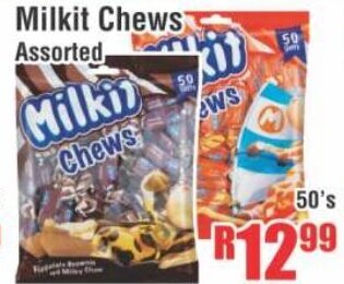 Devland Cash And Carry Milkit Chews Assorted 50's offer