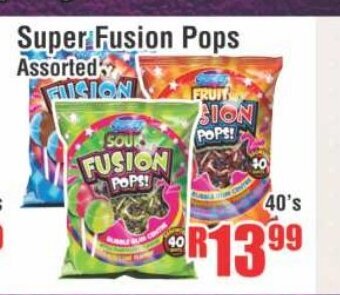 Devland Cash And Carry Super Fusion Pops Assorted 40's offer