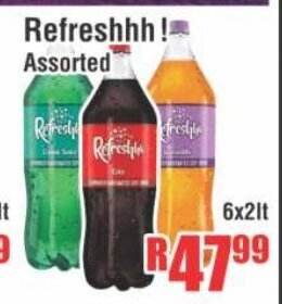 Devland Cash And Carry Refreshhh! Assorted 6x2lt offer