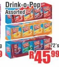 Devland Cash And Carry Drink-o-Pop Assorted 72's offer