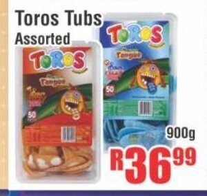 Toros Tubs Assorted 900g