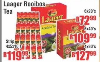 Devland Cash And Carry Laager Rooibos Tea 6x20's offer