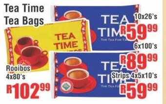Devland Cash And Carry Tea Time Tea Bags 10x26's offer