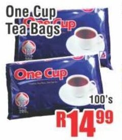 One Cup Tea Bags 100's