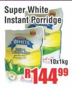 Devland Cash And Carry Super White Instant Porridge 10x1kg offer