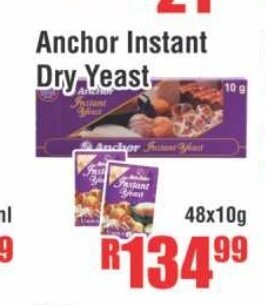 Devland Cash And Carry Anchor Instant Dry Yeast 48x10g offer