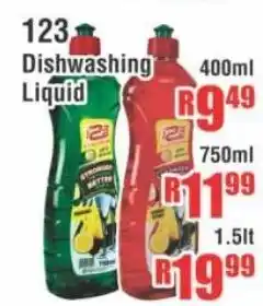 Devland Cash And Carry 123 Dishwashing Liquid 750ml offer