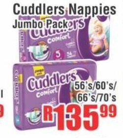 Cuddlers Nappies Jumbo Pack