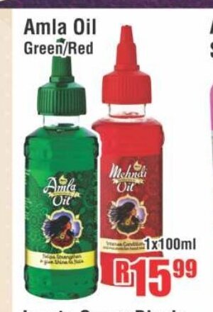 Devland Cash And Carry Amla Oil Green/Red 1x100ml offer